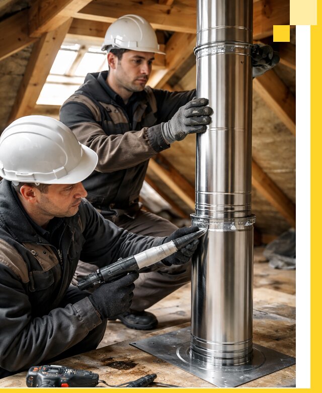 Монтаж дымоходов для каминов в Томске с гарантией качества