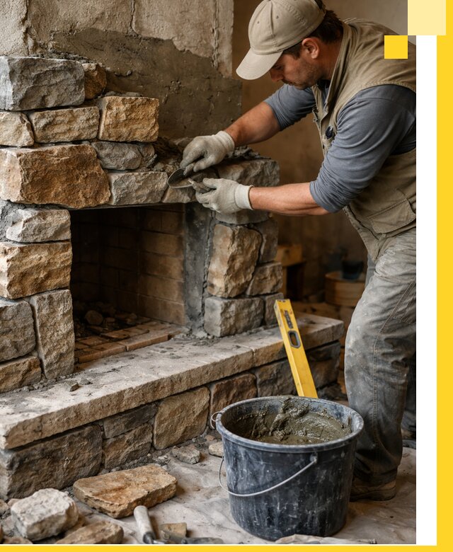 Изготовление и установка каменных каминов под ключ в Томске