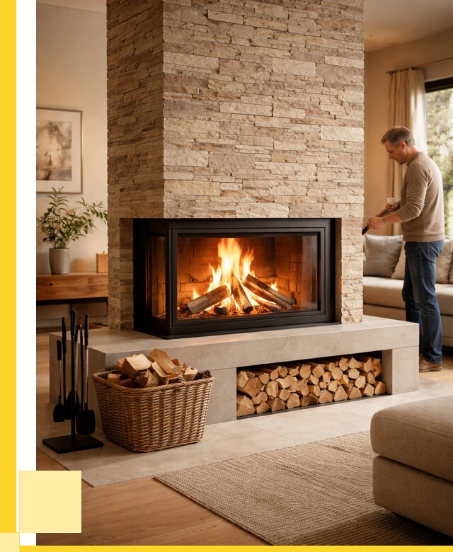 Дровяной камин под ключ в Томске от 218540 р. | ЭриданТмс