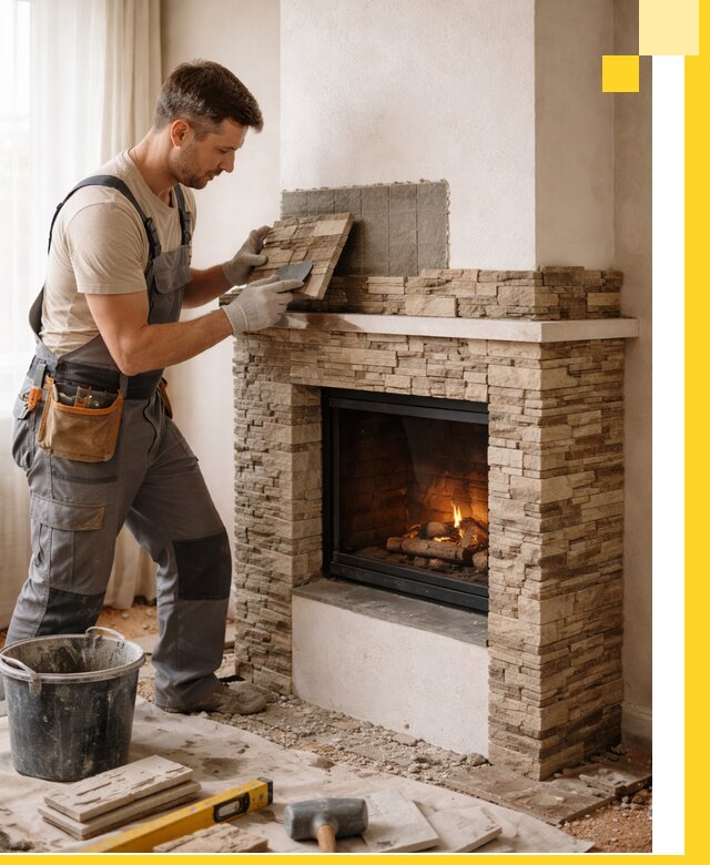 Изготовление и монтаж каминов для дома под ключ в Томске