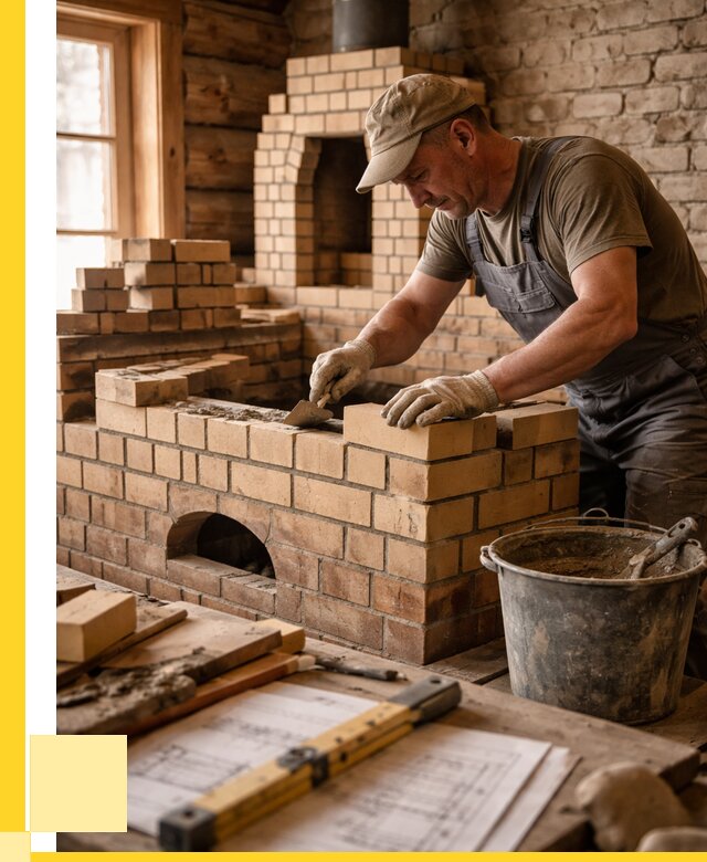 Кладка печей из кирпича в Томске цены от 32781 р. - ЭриданТмс