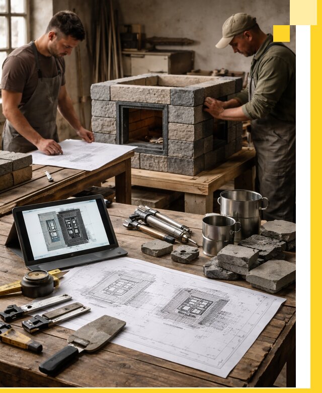 Разработка проектов печей с согласованием и монтажом в Томске