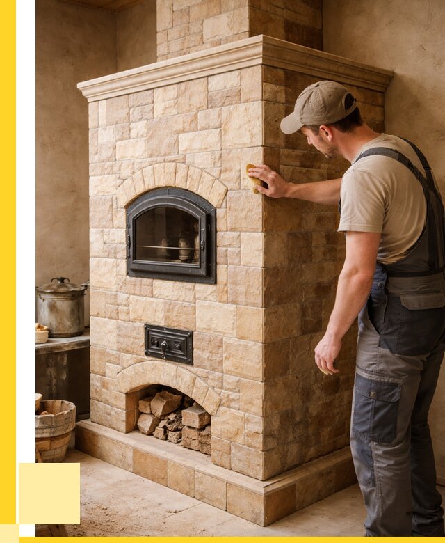 Облицовка печей в Томске от 4917 р. под ключ | ЭриданТмс