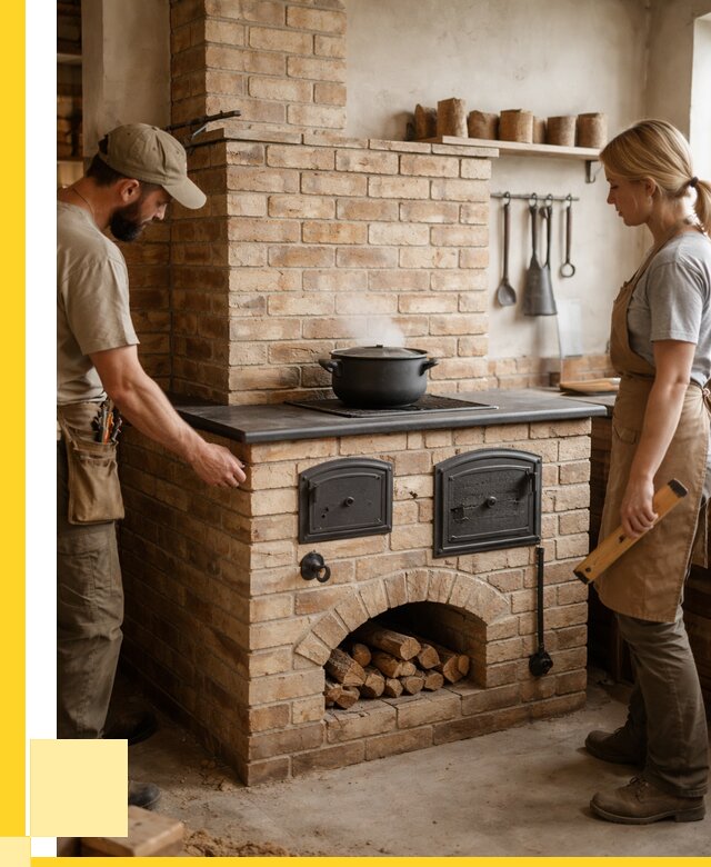 Варочно отопительные печи в Томске от 98343 р. | ЭриданТмс