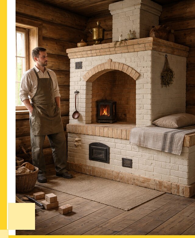 Русские печи с лежанкой под ключ в Томске от 163905 р. ЭриданТмс