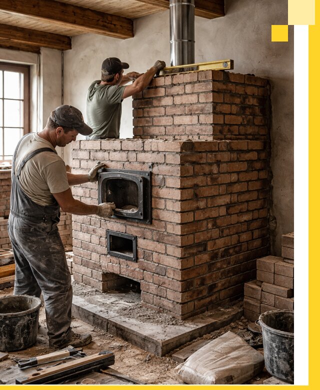 Печи для загородного дома под ключ в Томске — монтаж и сервис