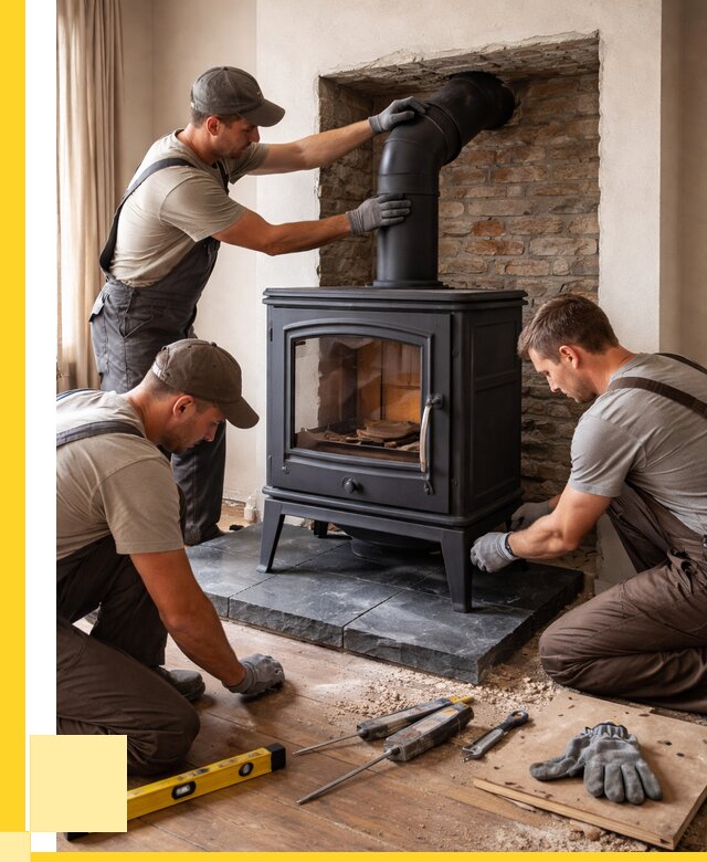 Монтаж печи камина в частном доме в Томске от 27318 р. | ЭриданТмс