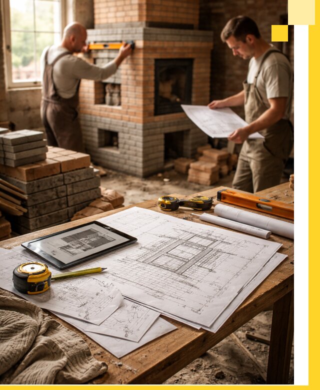 Проекты печей и каминов с индивидуальным дизайном в Томске