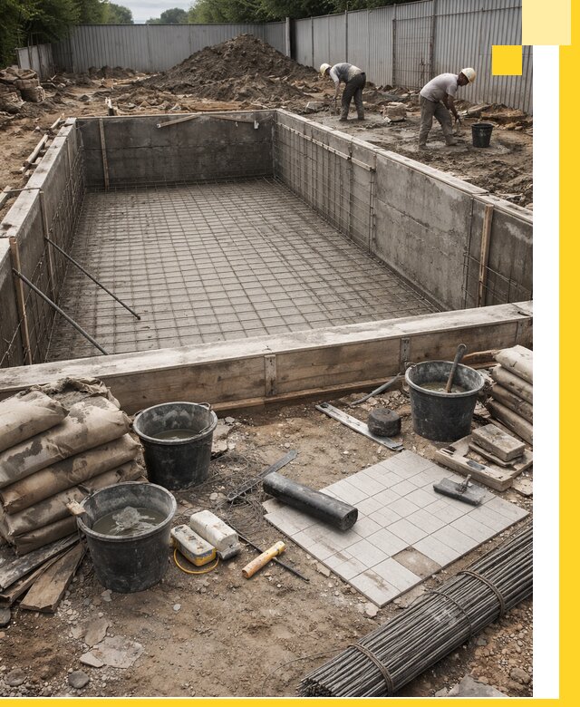 Строительство бассейнов под ключ в Томске, дизайн и монтаж