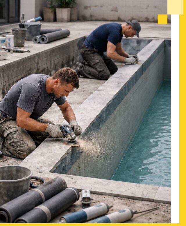 Профессиональный ремонт бассейнов под ключ в Томске