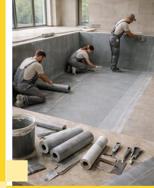 Гидроизоляция бассейнов в Томске от 2185 р., ЭриданТмс