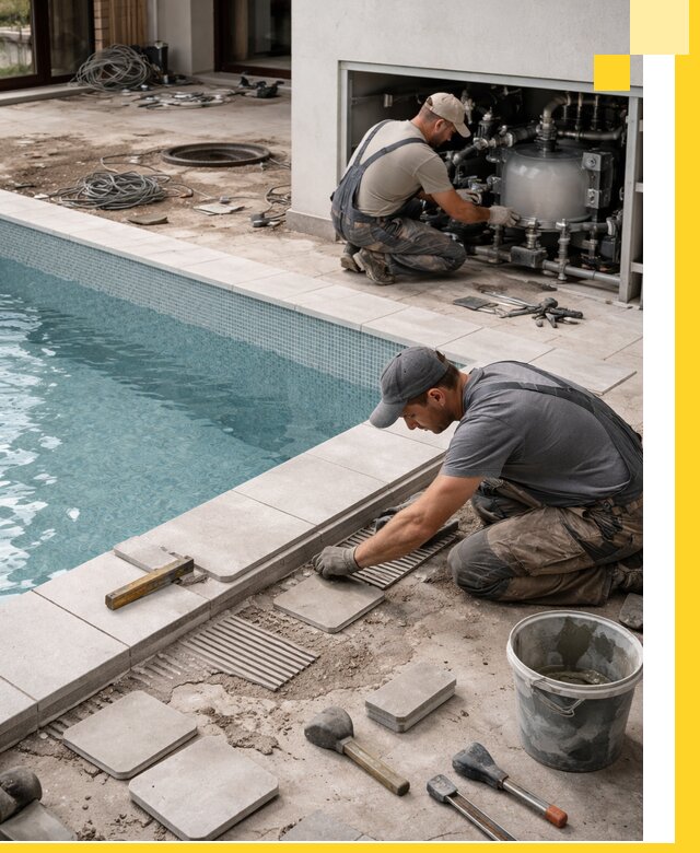 Строительство и монтаж бассейнов в коттедже в Томске