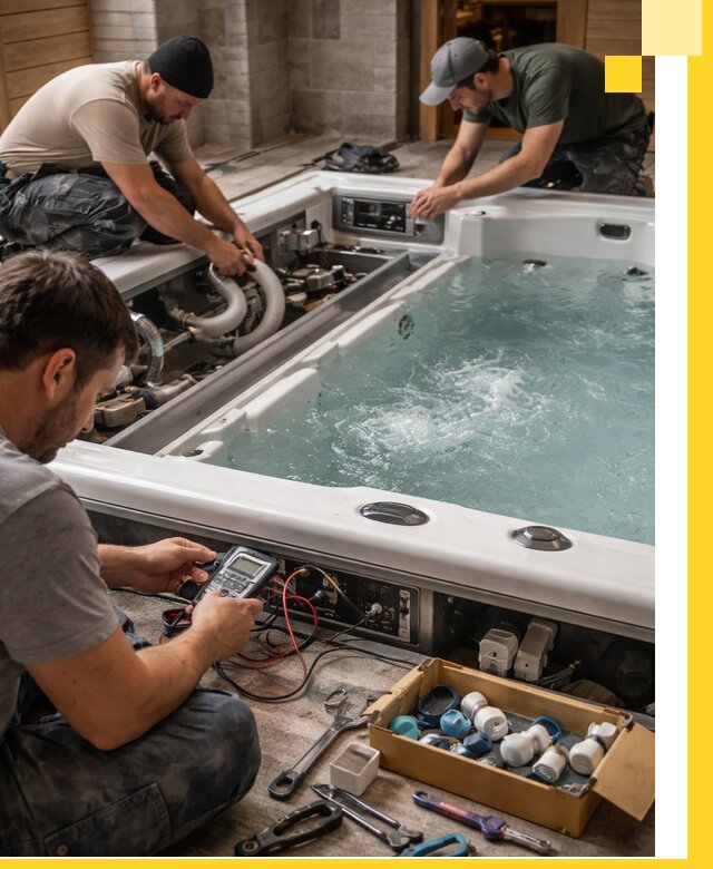 Гидромассажные бассейны под ключ в Томске, дизайн и монтаж