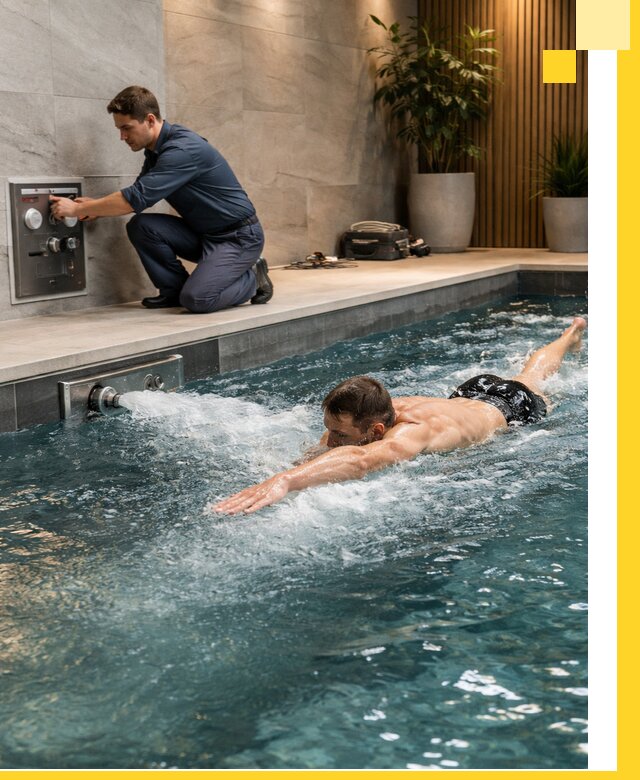 Проектирование и монтаж бассейнов с противотоком в Томске