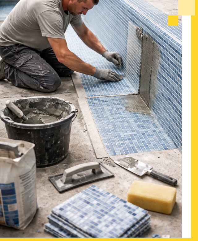 Укладка и ремонт мозаики для бассейнов под ключ в Томске