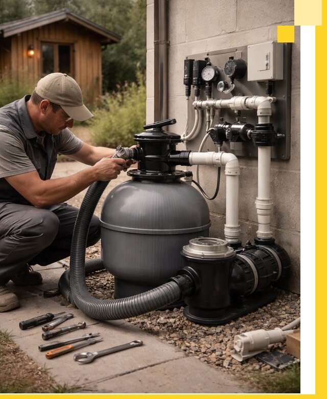 Продажа и монтаж фильтров и насосов для бассейнов в Томске