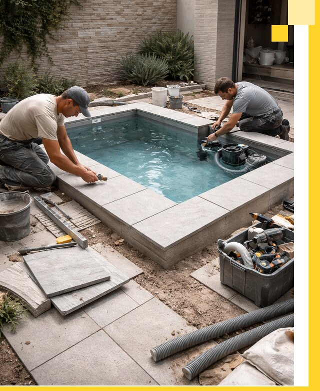 Мини бассейны под ключ в Томске, дизайн и установка