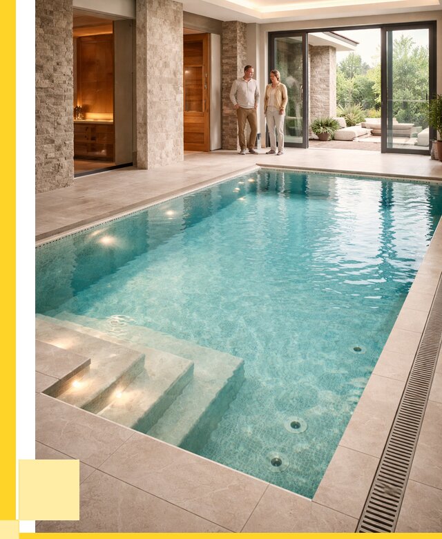 Бассейн во дворе в Томске: проект, отделка от 1311240 р. | ЭриданТмс