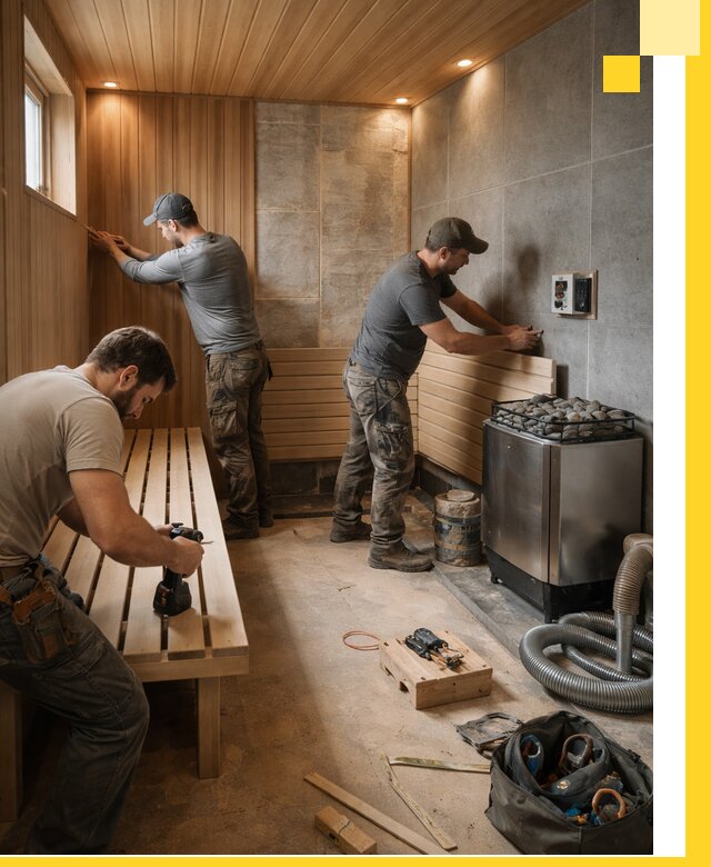 Сауны под ключ в Томске, проектирование, строительство, отделка