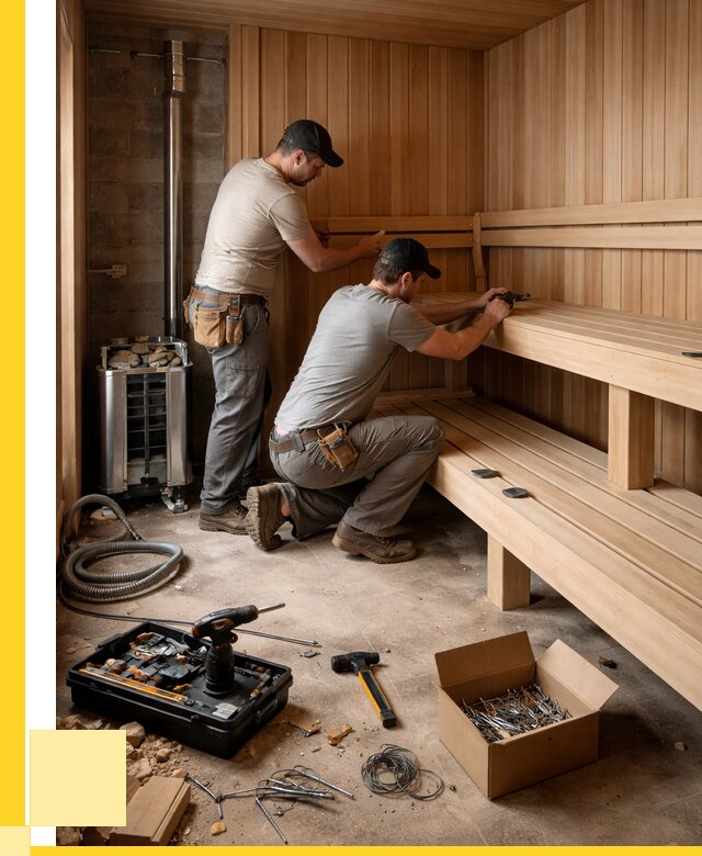Монтаж саун под ключ в Томске от 131124 р. | ЭриданТмс