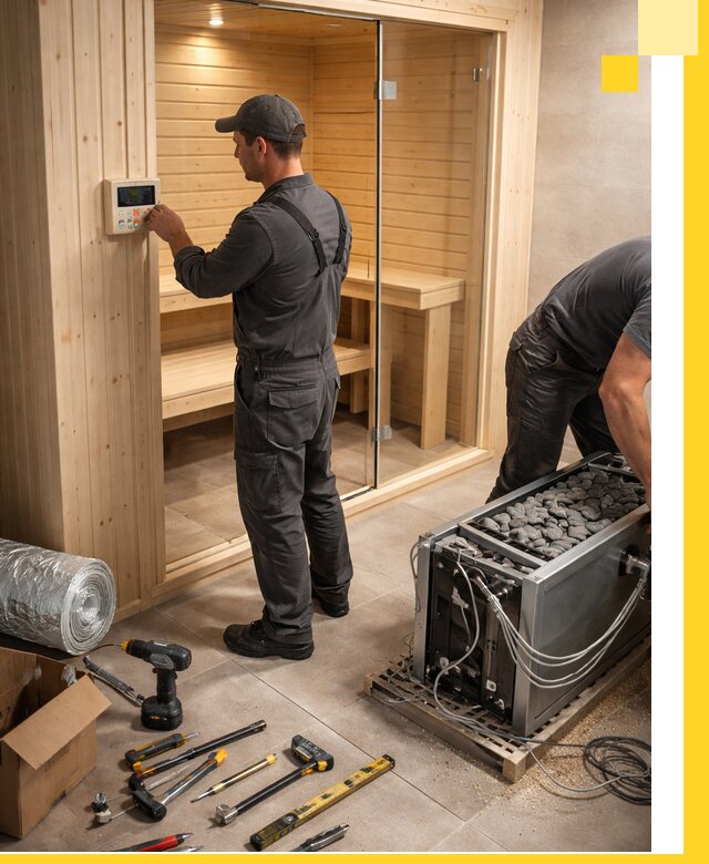 Поставка, установка и монтаж электрических саун в Томске