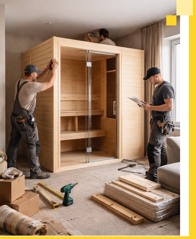 Установка и благоустройство саун в квартире в Томске