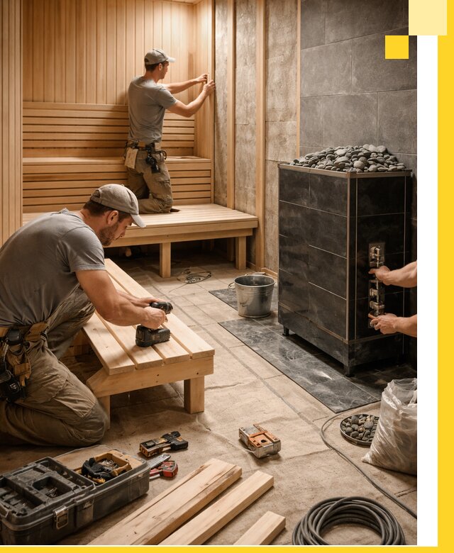Дизайн и строительство интерьерных саун под ключ в Томске