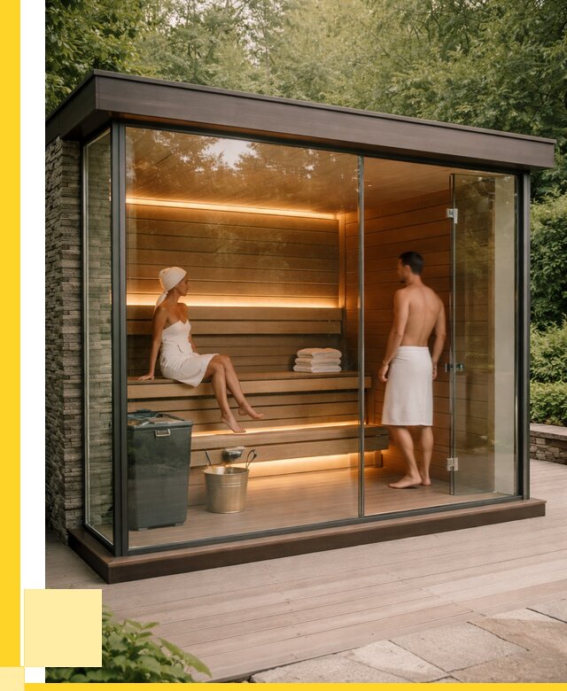 Сауна стеклянная и двери для сауны в Томске от 273175 р. | ЭриданТмс