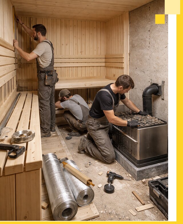 Индивидуальные сауны на заказ в Томске под ключ, проект и монтаж