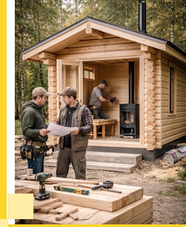 Монтаж бань под ключ в Томске — от 218540 р. | ЭриданТмс