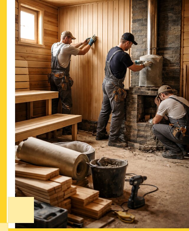 Ремонт бань под ключ в Томске от 49172 р. | ЭриданТмс