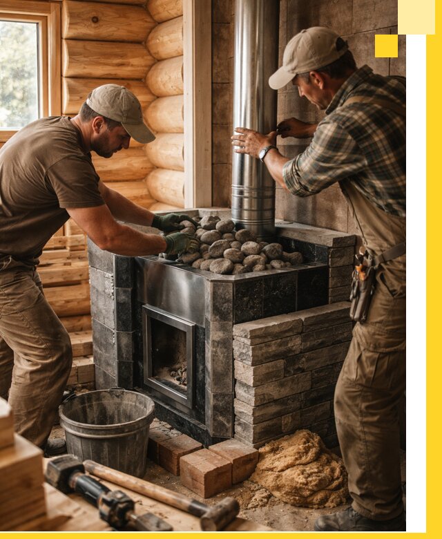 Строительство и отделка русских бань под ключ в Томске