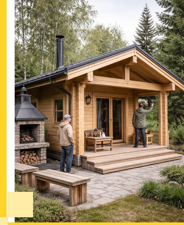 Деревянные бани под ключ в Томске от 491715 р. | ЭриданТмс