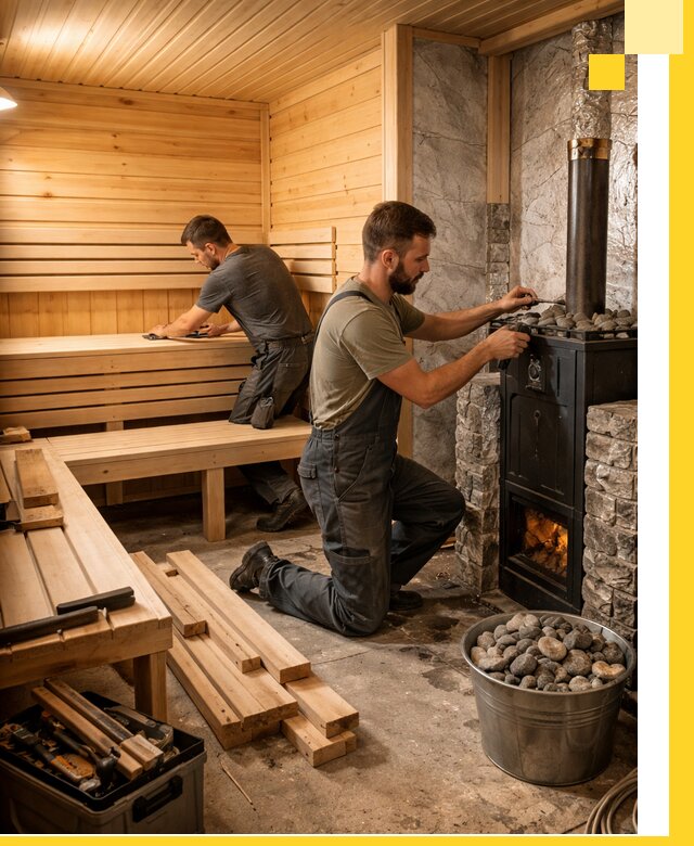 Дизайн и строительство интерьеров бань под ключ в Томске