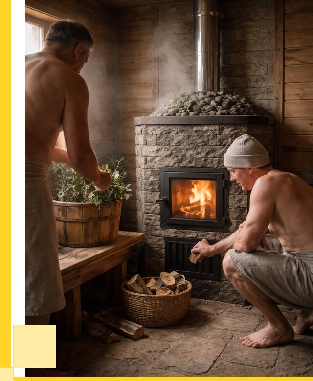 Банные печи под ключ в Томске от 49172 р. | ЭриданТмс кирпичная