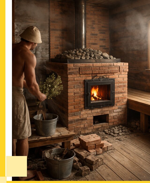Кирпичные банные печи в Томске от 98343 р. | ЭриданТмс