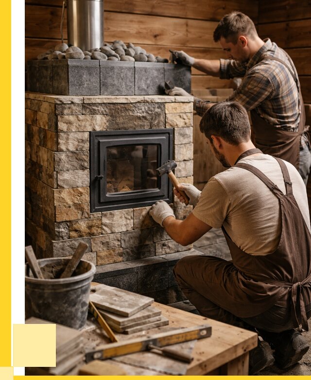 Облицовка банной печи в Томске от 16391 р. | ЭриданТмс