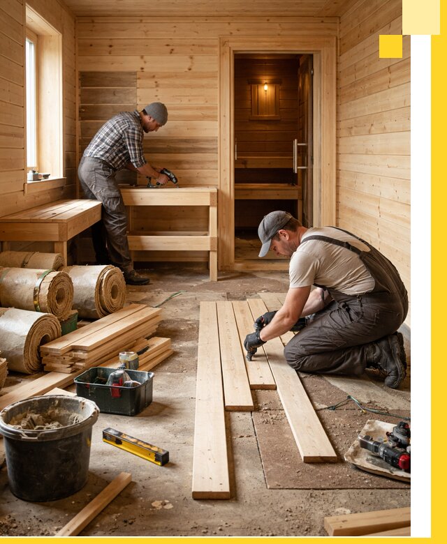 Индивидуальный проект бани с комнатой отдыха под ключ в Томске