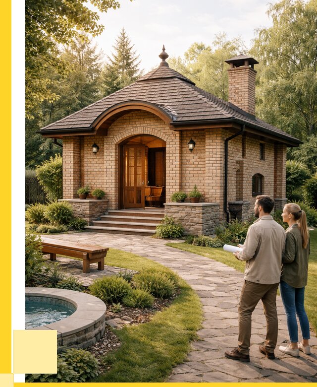 Проект кирпичной бани в Томске от 32781 р. | ЭриданТмс