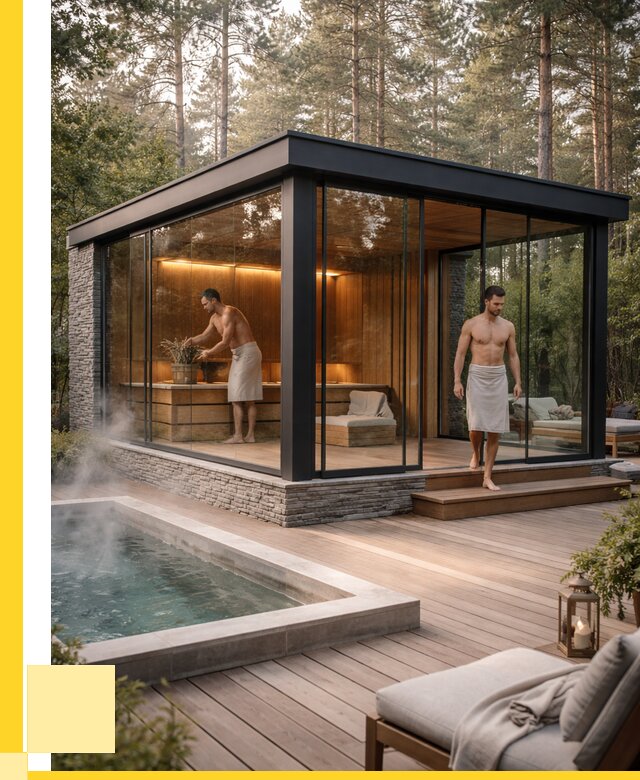 Стеклянные бани и двери в Томске от 491715 р. | ЭриданТмс