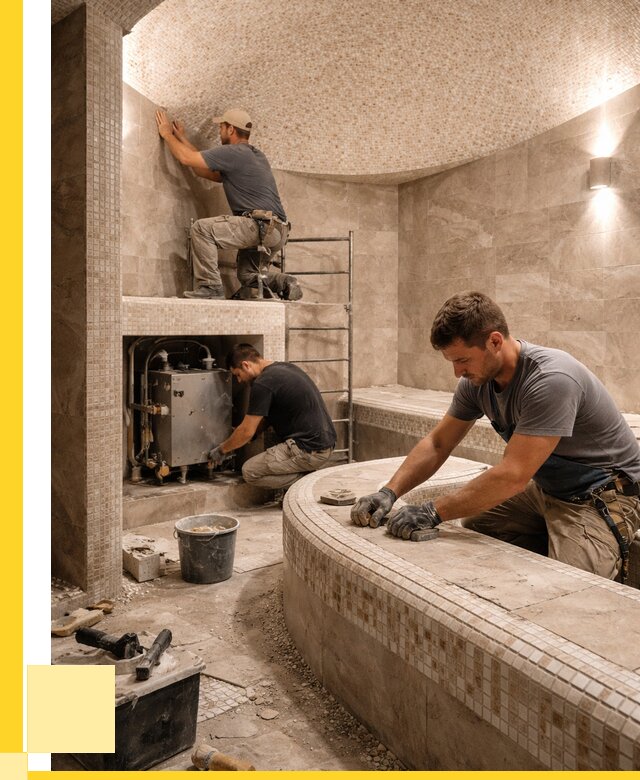 Монтаж хамамов под ключ в Томске от 273175 р. ЭриданТмс