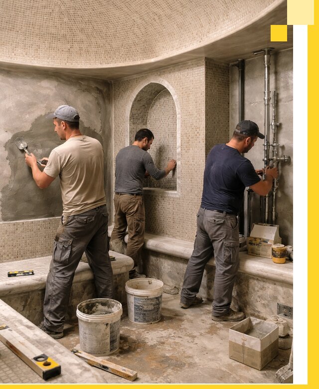 Профессиональный монтаж хамамов под ключ в Томске с гарантией