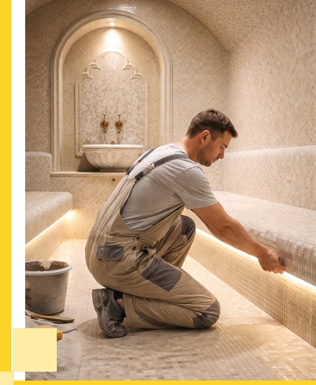 Отделка хамамов под ключ в Томске от 6010 р. | ЭриданТмс