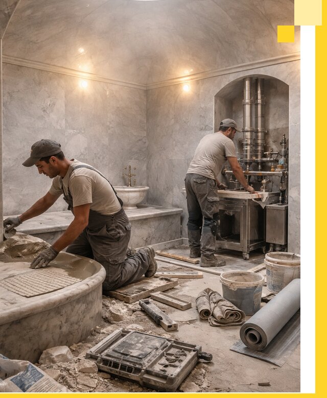 Строительство турецких бань хаммам под ключ в Томске