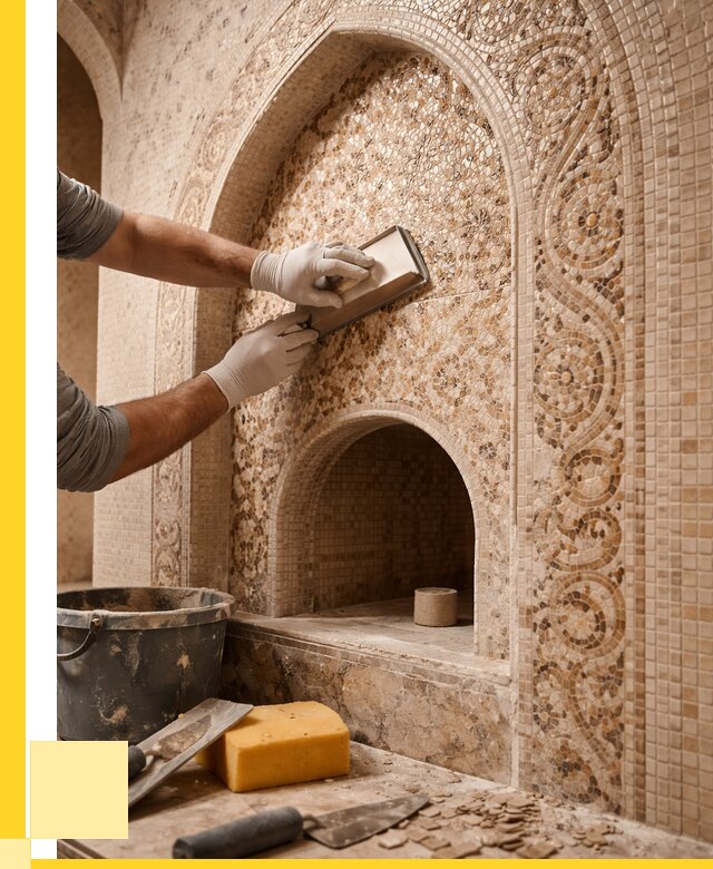 Мозаика для хамама в Томске под ключ от 5464 р. | ЭриданТмс