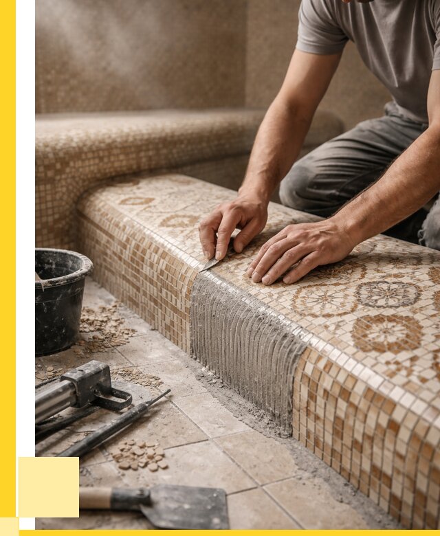 Плитка для хамама под ключ в Томске от 3824 р. | ЭриданТмс