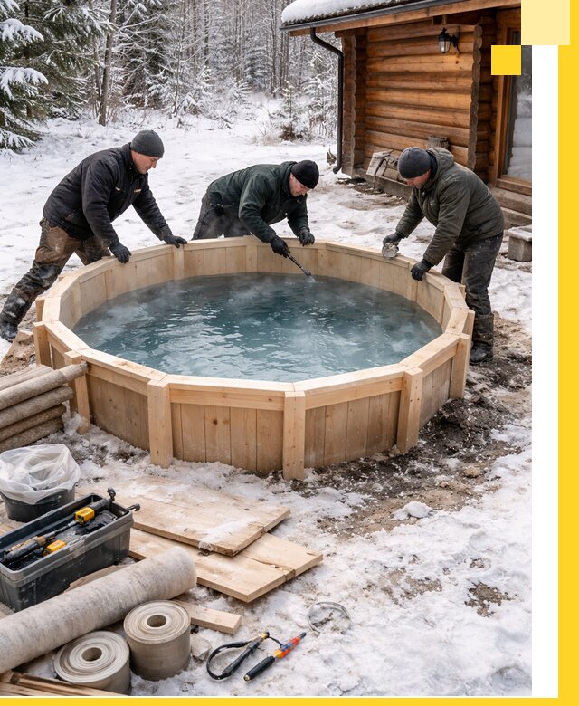 Изготовление и установка ледяных купелей под ключ в Томске