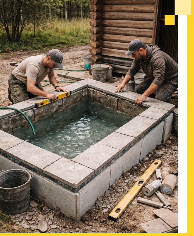 Изготовление и установка холодных купелей под ключ в Томске